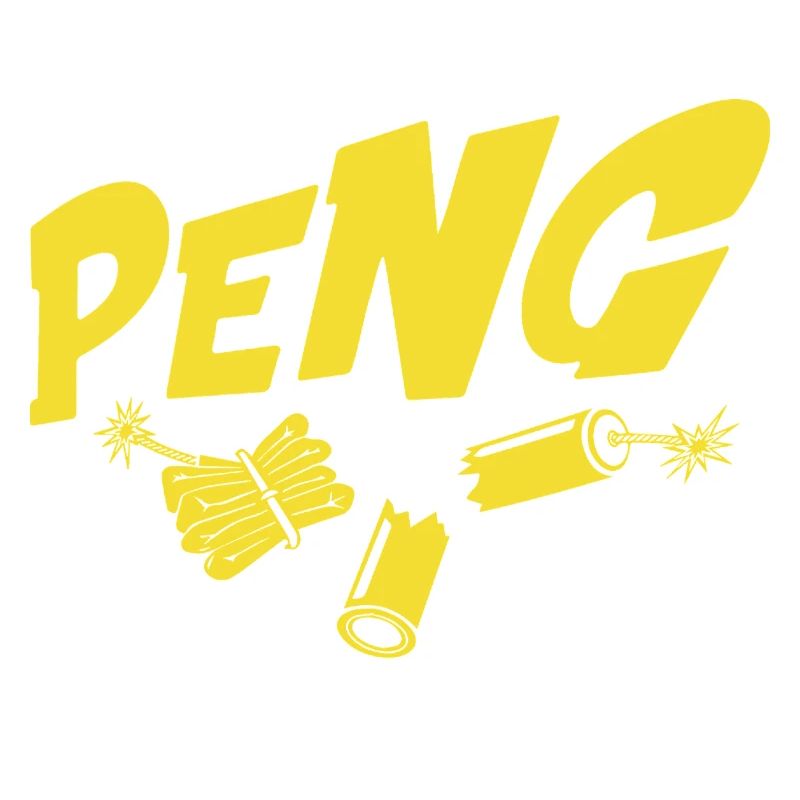 Peng explosion GelbKnall Motiv