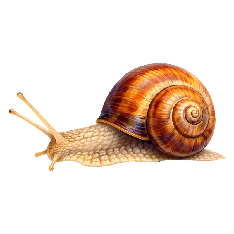 Zeitlos langsam – Detailreiche Schnecke