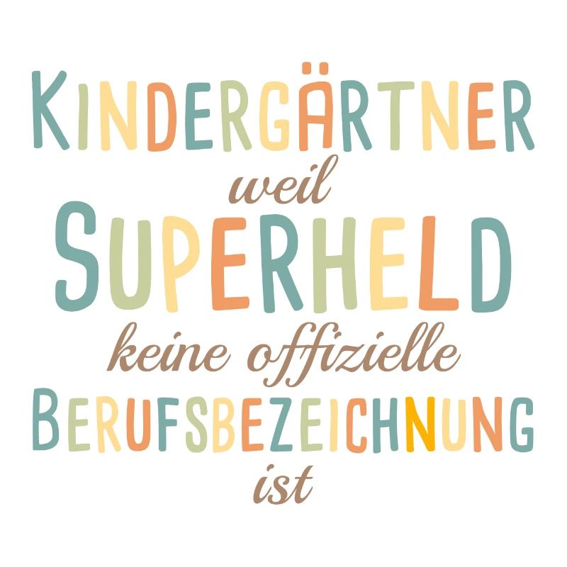 Kindergärtner Superheld Kindergarten