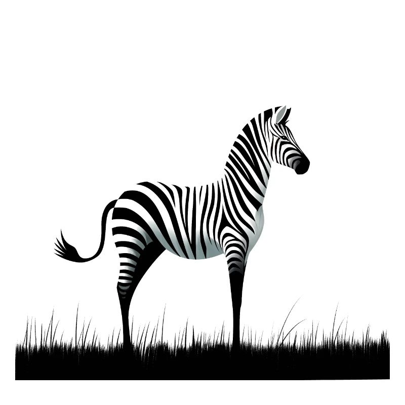 Zebra Minimalismus
