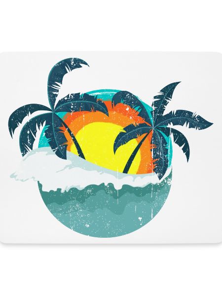 Tropischer Sonnenuntergang Palmen Insel
