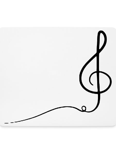 Abstrakte Darstellung der Violinschlüsselmusik
