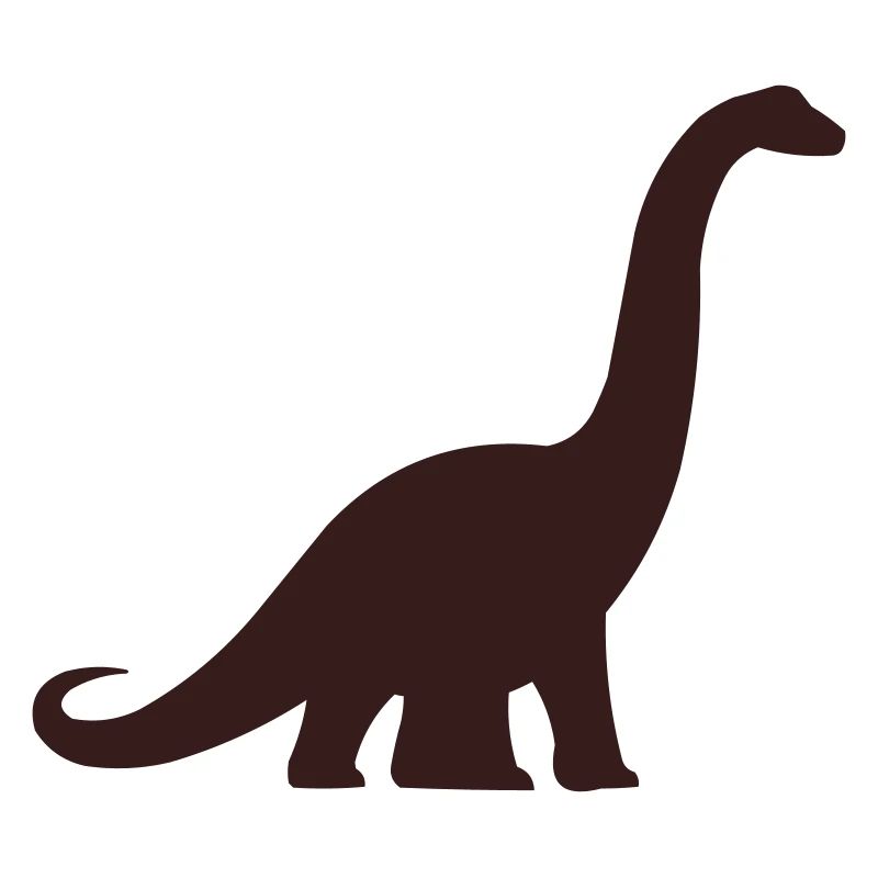 Dino Silhouette Brontosaurus