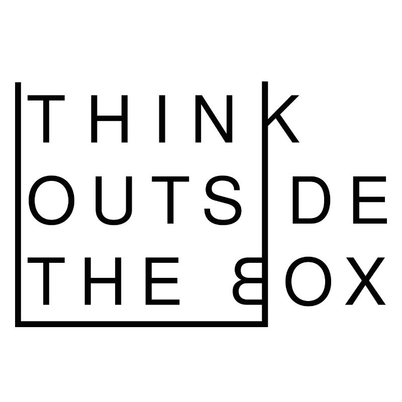 Think Outside The Box - Pensée créative Moderne