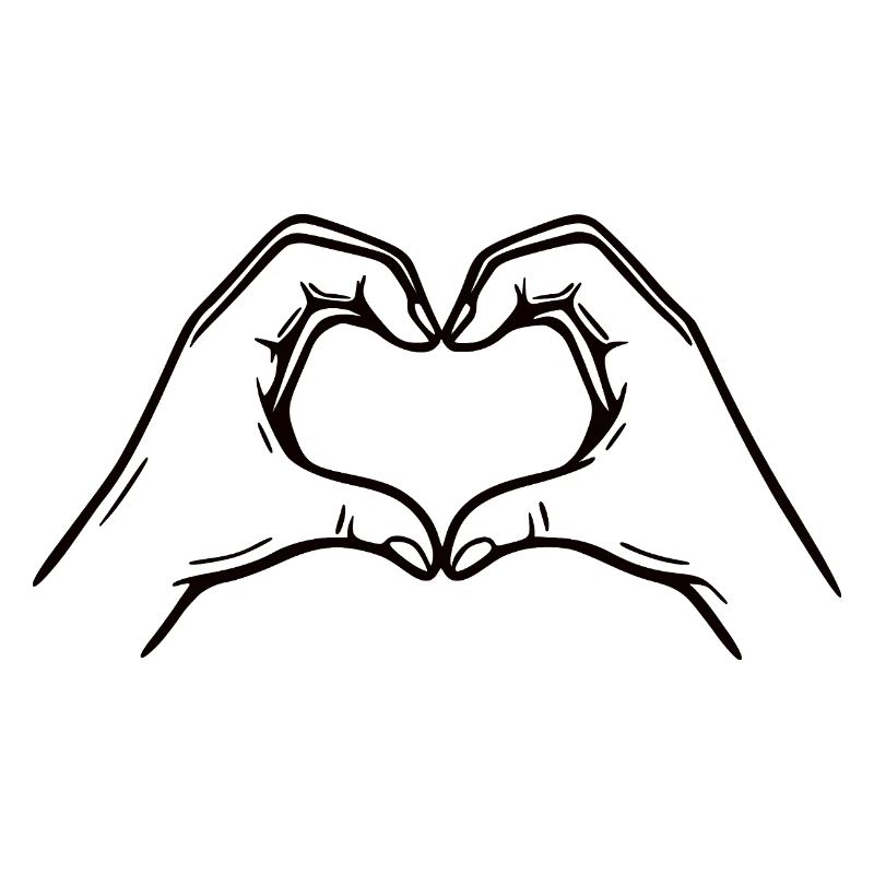 Herz Handzeichen – Love Symbol
