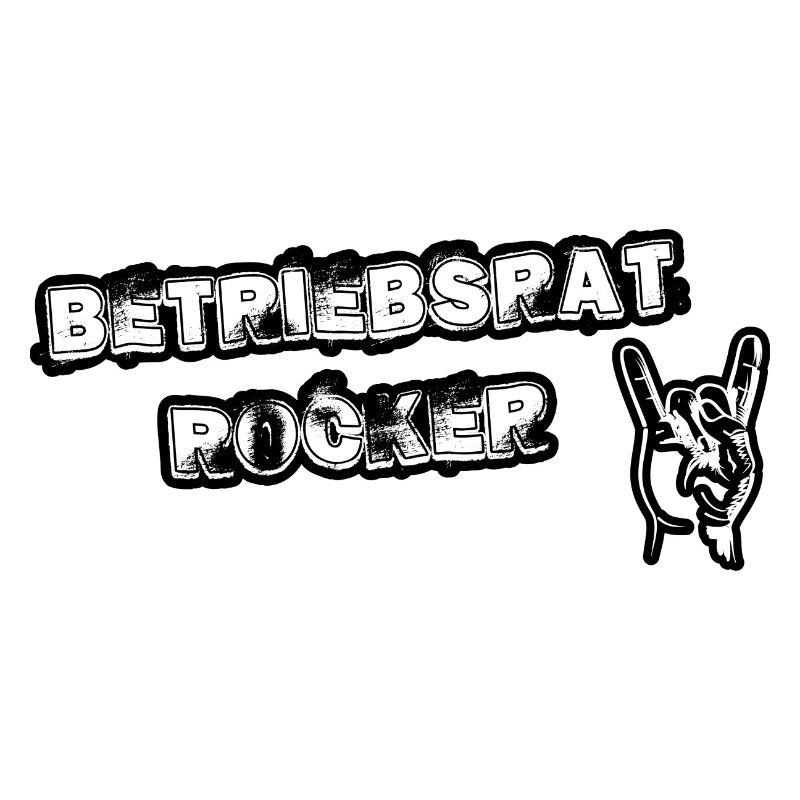 Betriebsrat Rocker white background
