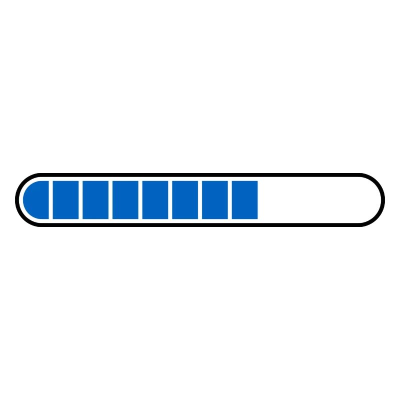 Loading bar PC Icon blue