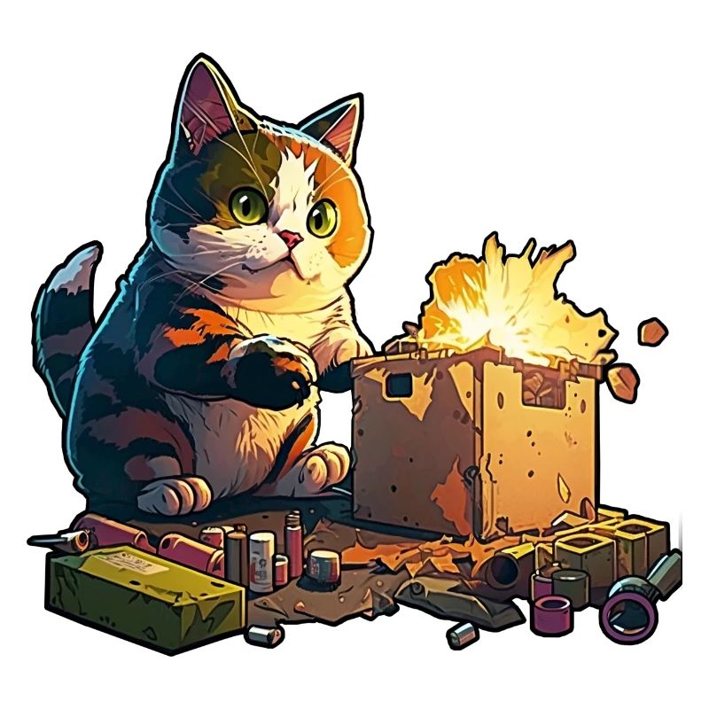 Pyromanische Katze