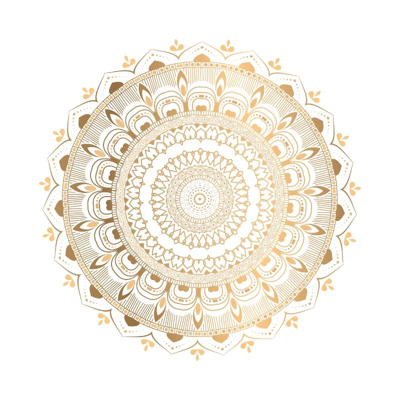 Luxus-Mandala - Blumendekoration