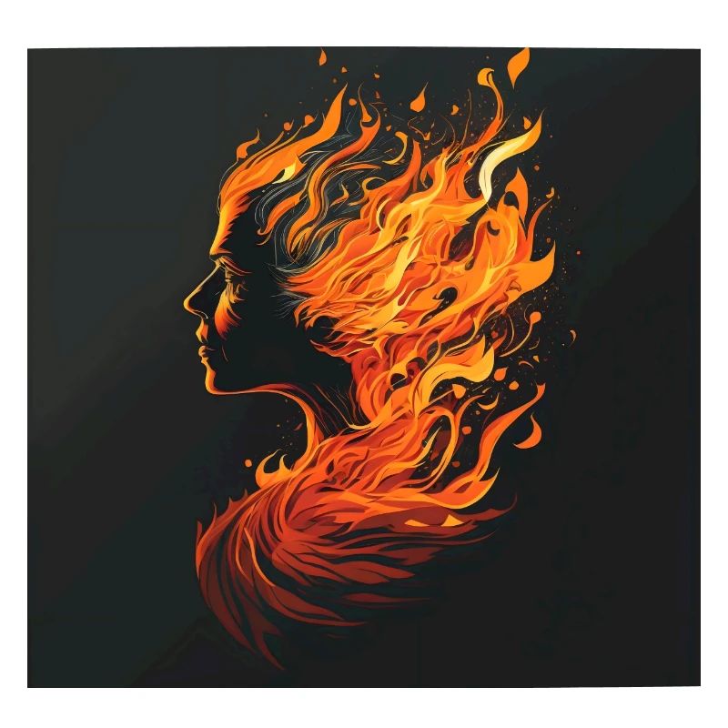 Mädchen in Flammen