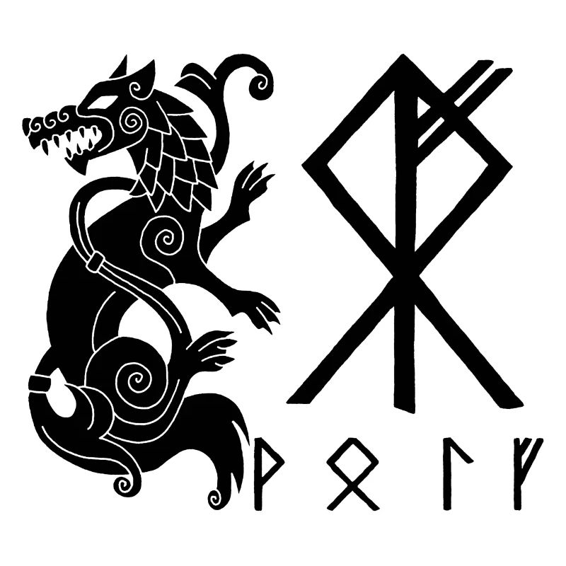 Fenrir Schwarzer Wolf