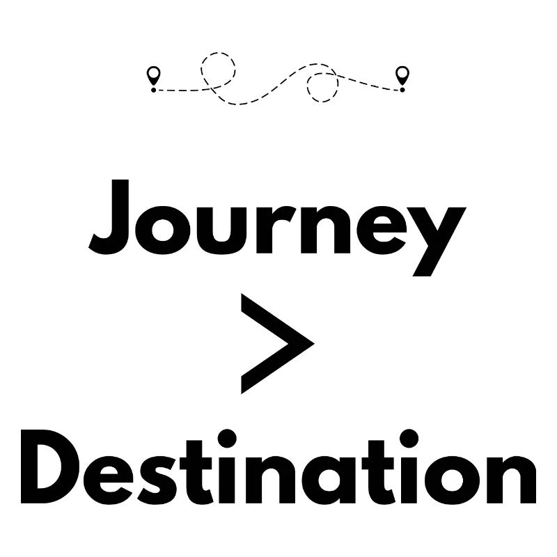 Journey > Destination – Abenteuer Shirt