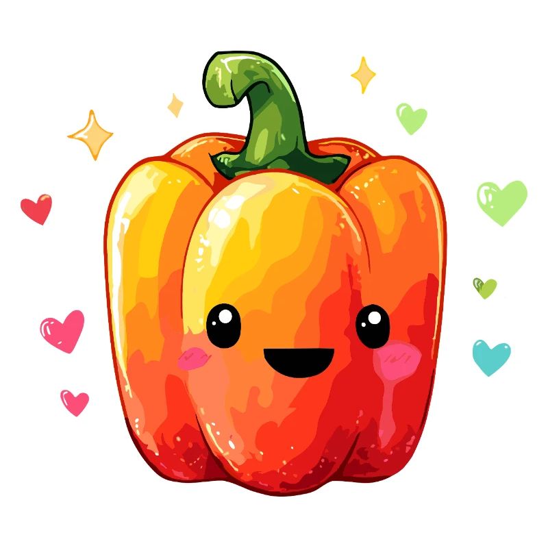 Kunterbunte Paprika Kuschel