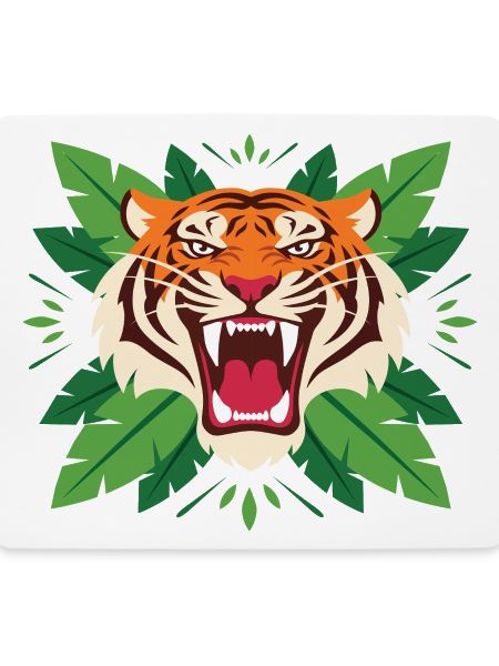 Tiger im Blattwerk Emblem