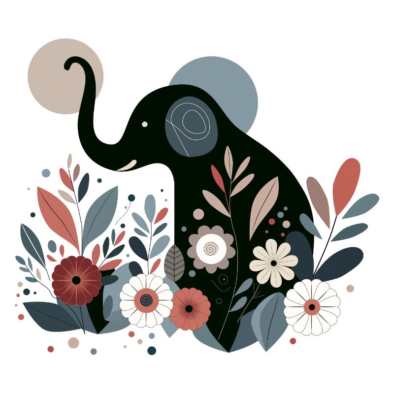 Floraler Elefant