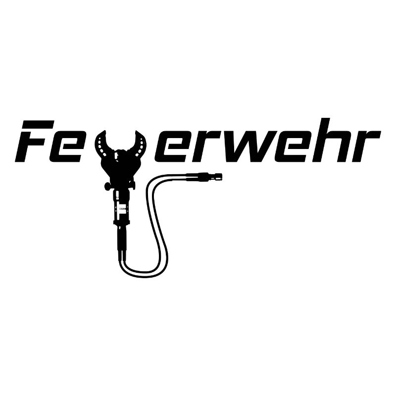 Feuerwehrschriftzug mit Schere