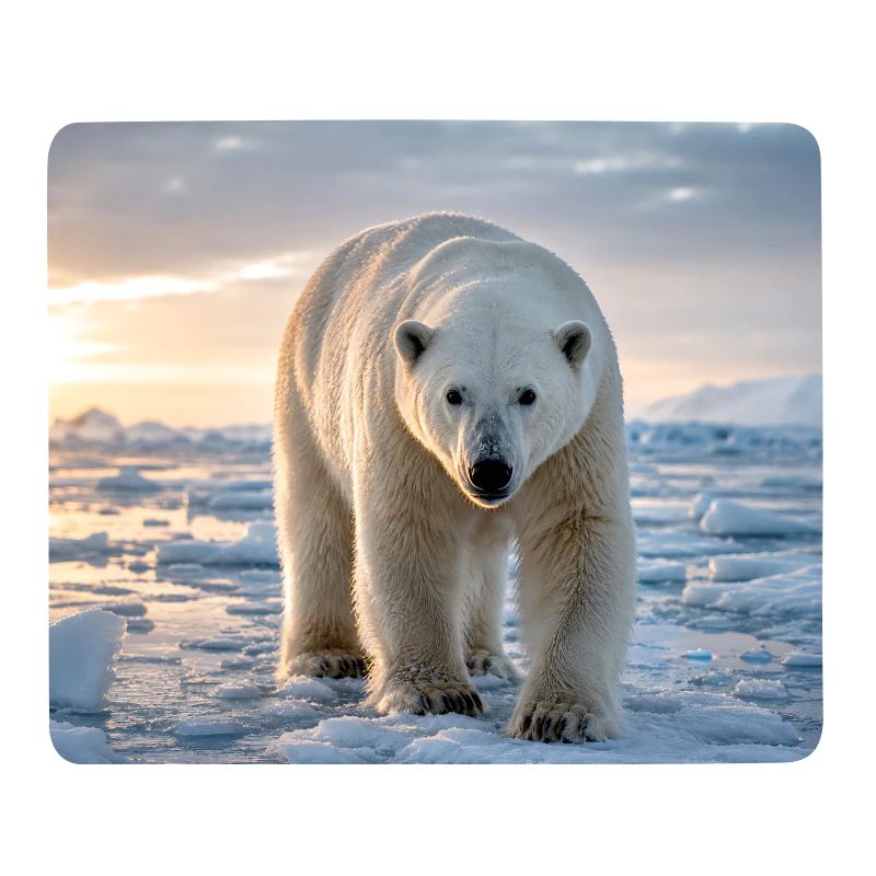 Arktischer Eisbär auf Eis