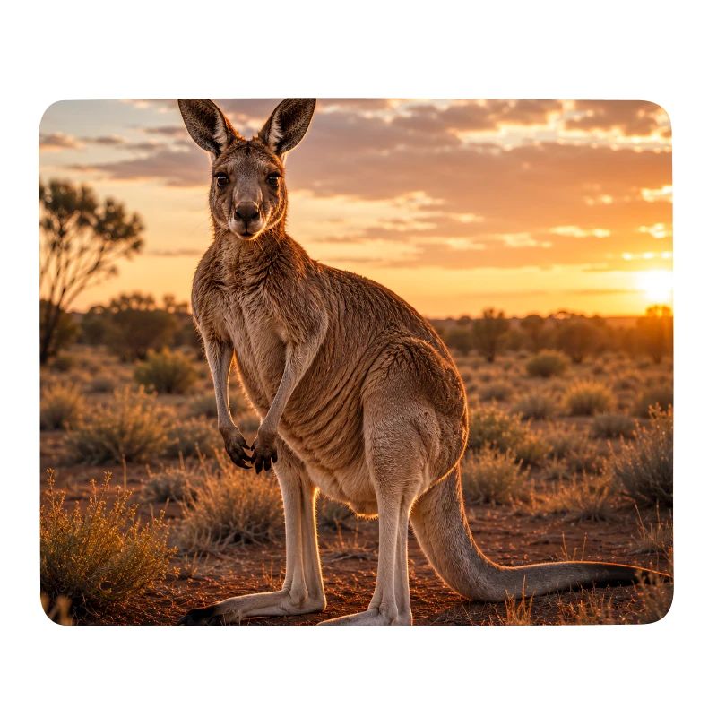 Kangaroo at sunset