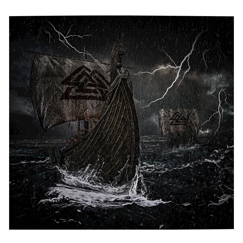 Wikinger Schiffe Valknut Sturm Blitz Geschenk