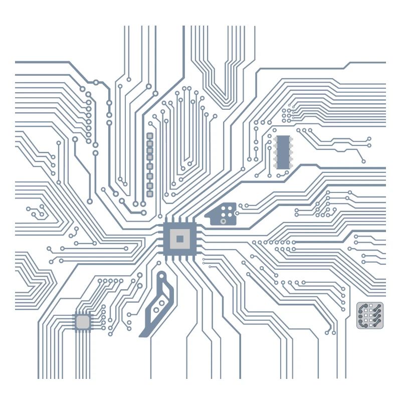 Schaltung druckt Computer