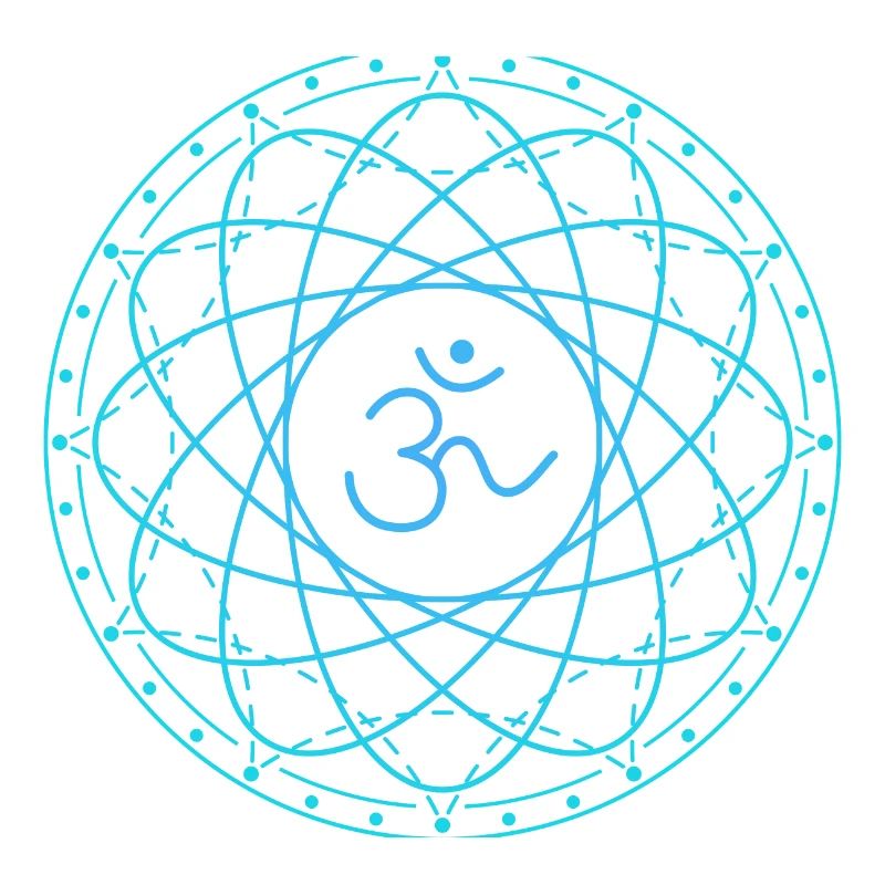 Sacred geometry with Om symbol