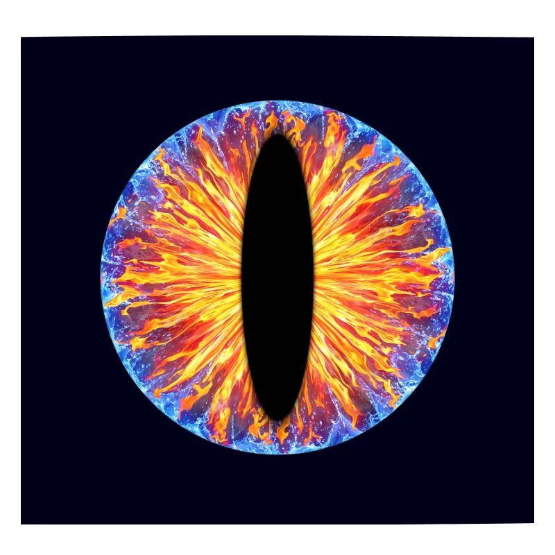 Oeil dragon - feu et eau - avec Hgr.