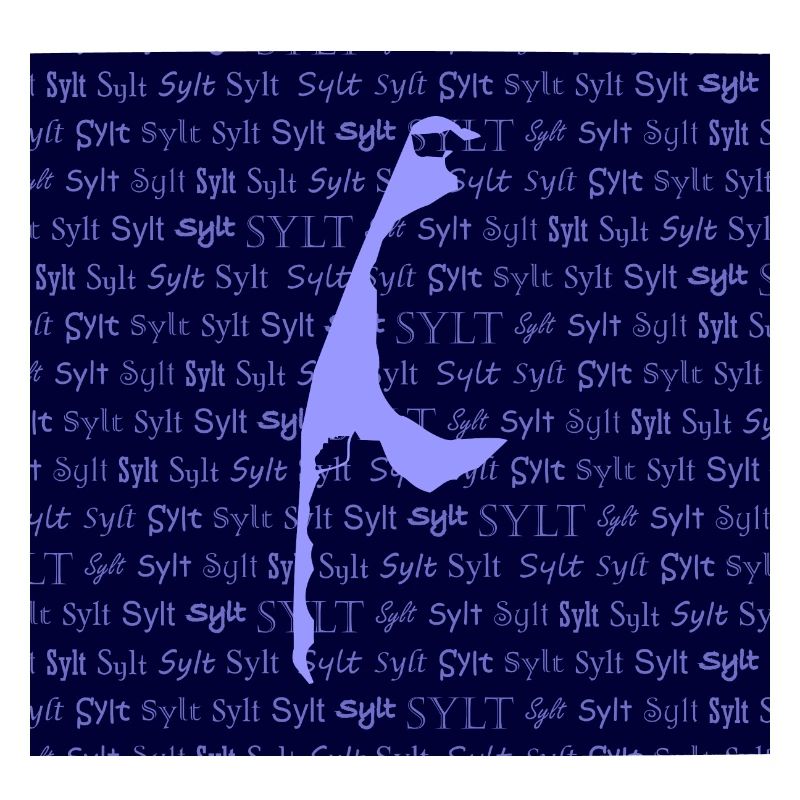 Sylt Muster blau