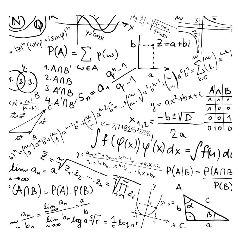 Math Equation Pattern, Cool Quadratic Formula Geek