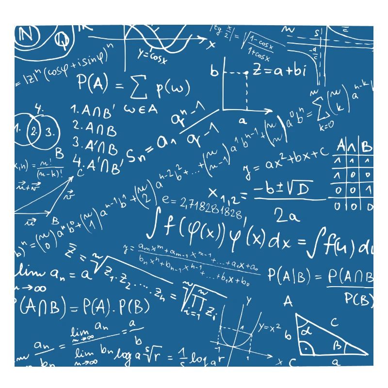 Math Equation Pattern, Quadratic Formula Math Gift