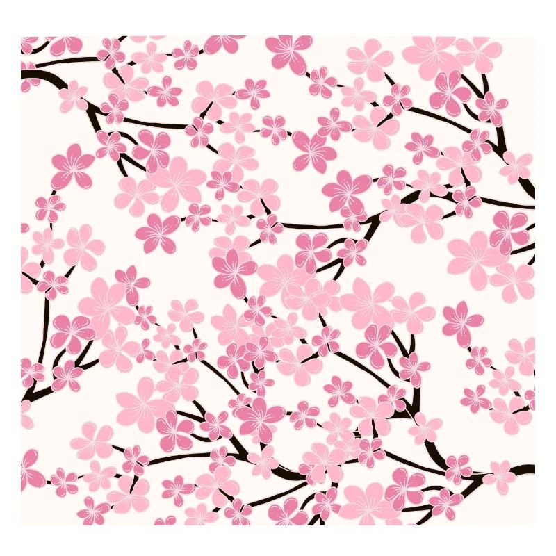 Pink Cherry Blossom Pattern - Sakura