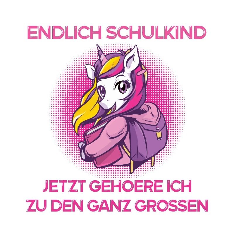 Schulanfang Einhorn Kinder Schule