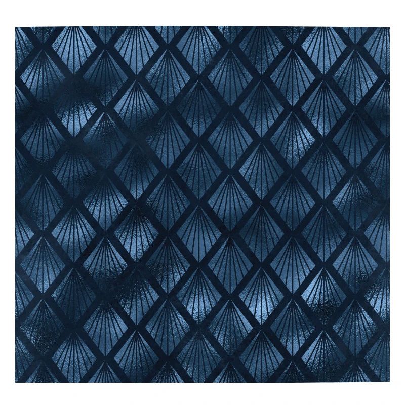 Blue Art Deco Pattern