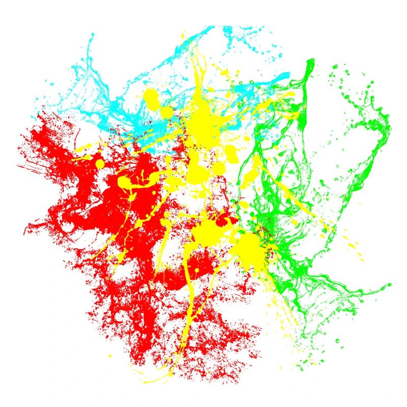 Paint splashes