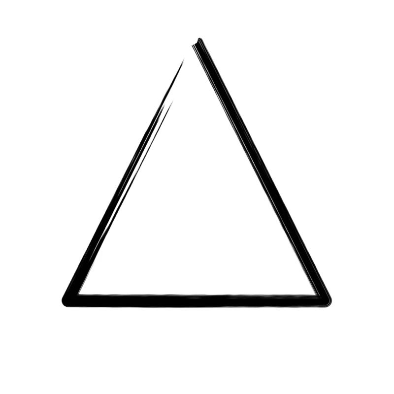 Weathered triangle frame