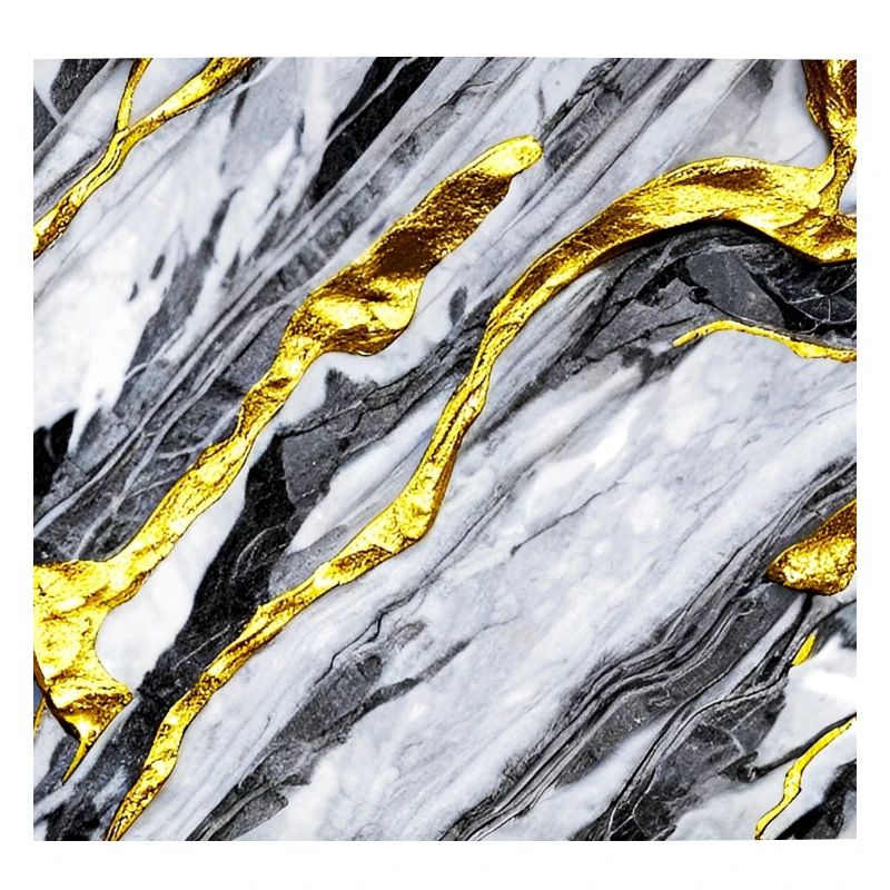 Marble gold structure