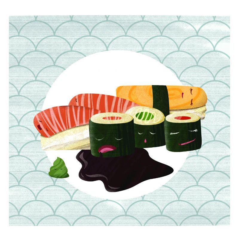 Schlafendes Sushi