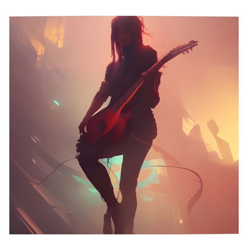 Mädchen mit Gitarre
