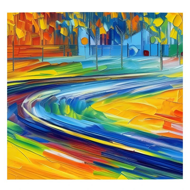 Neoimpressionistische Straße