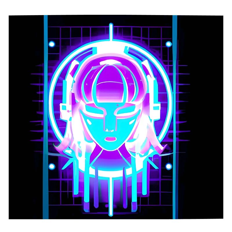 Neon-Gesichtskunst