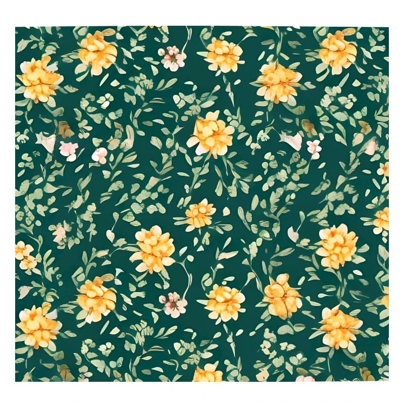 Gelbes Blumenmuster