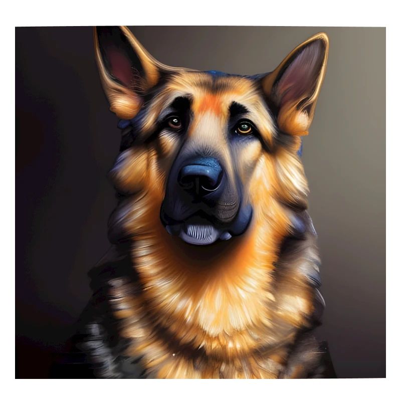 Deutscher Schäferhund Kunstwerk