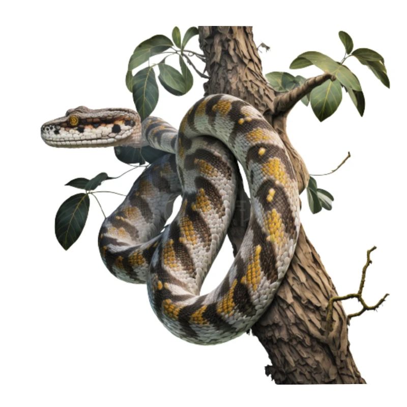 Python im Baum: Ein majestätisches Tier