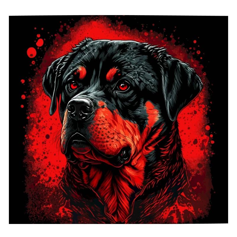 Dark Rottweiler Love