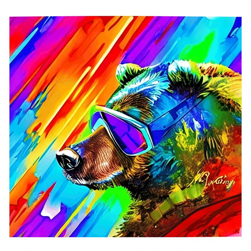 Bär mit Sonnenbrille