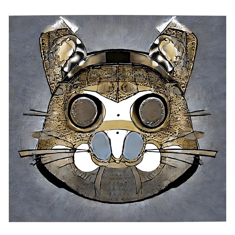 Hamster abstrait comme masque