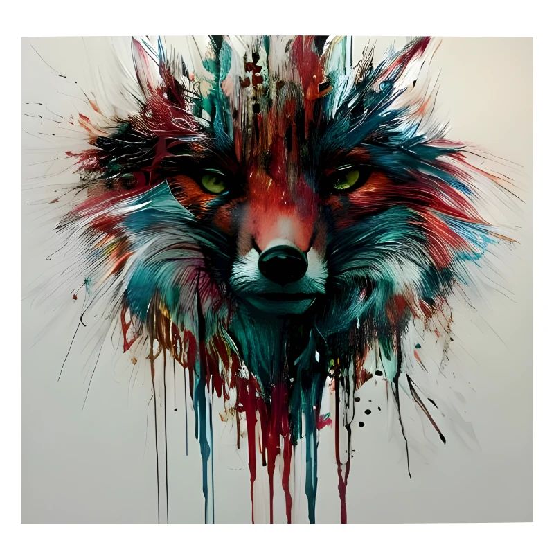 Fuchs Farbverlauf Kunst