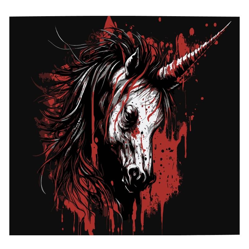 Gruseliges Einhorn