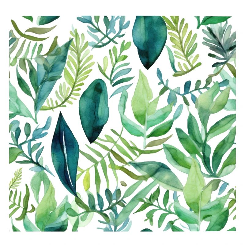 Aquarell Blattmuster