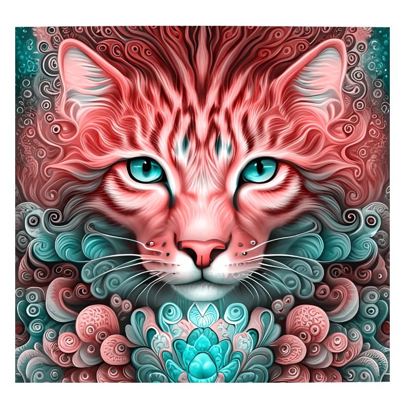 de chat psychédélique.