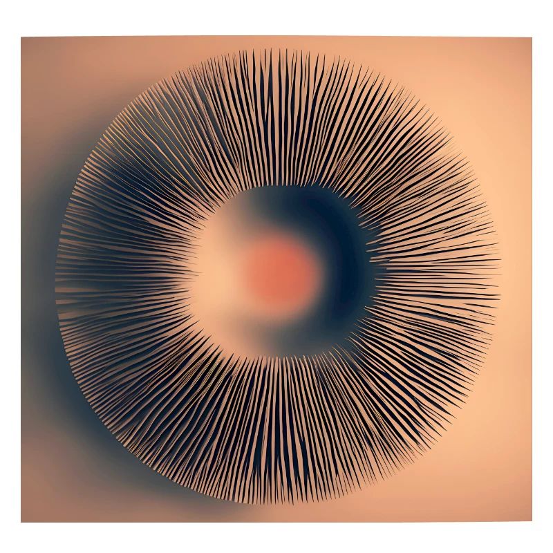 Forme abstraite, iris, structure, ronde,